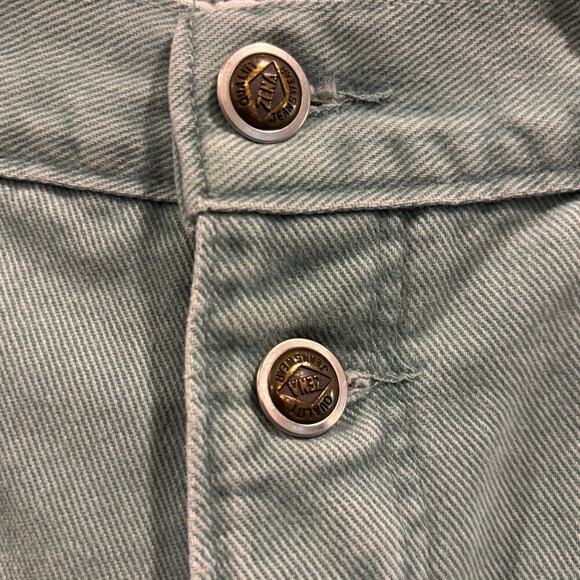 Y2K vintage Zena light blue high-waisted Mom Jeans tapered denim button, 8 tall - Picture 3 of 11